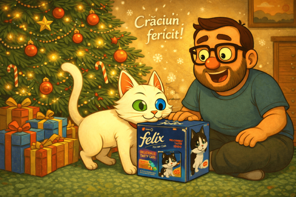 Crăciunul a venit: puțină zăpadă, colinde și un motiv să fim (măcar azi) mai buni. Crăciun fericit !