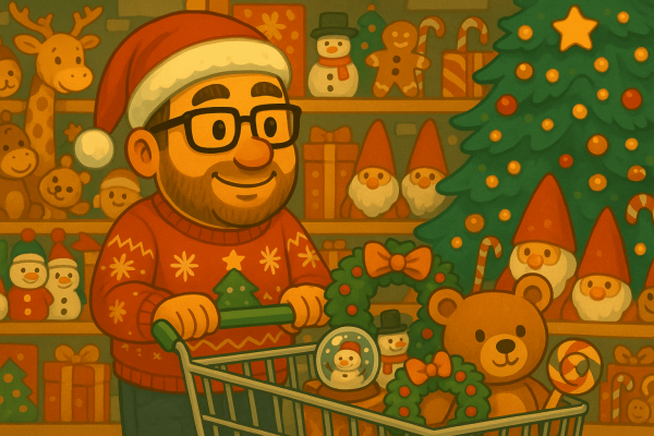 Cu noaptea-n cap spre Pitești, LED-uri pe mașină și Moș Crăciun mutat în Jumbo