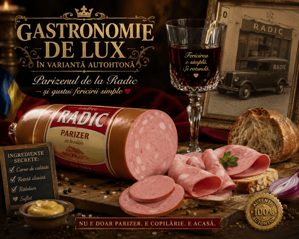 Gastronomie de lux în variantă autohtonă: Parizerul de la Radic și gustul fericirii simple