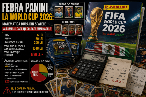 Febra Panini la World Cup 2026: Matematica dură din spatele albumului care îți golește buzunarele